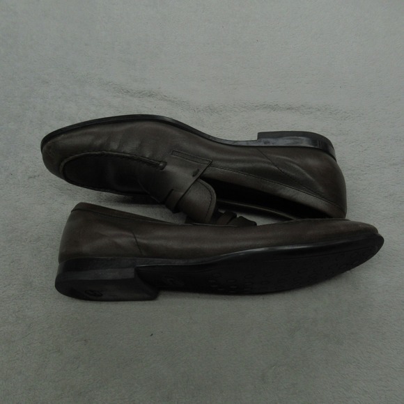 Tacco Mens 8 Penny Loafers Brown Leather Slip On Dress Shoes Luxury Comfort Walk